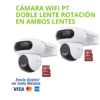 KIT DE 2 CÁMARAS WIFI PT EZVIZ DE DOBLE LENTE CON ROTACIÓN + 2 MICRO SD DE 128GB | Solución avanzada de videovigilancia inteligente que ofrece cobertura total 360°, alta definición y grabación local sin mensualidades. Cada cámara cuenta con doble lente con rotación independiente, permitiendo monitorear dos áreas al mismo tiempo desde una sola cámara. Incluye 2 memorias micro SD de 128GB, listas para grabar desde el primer momento.