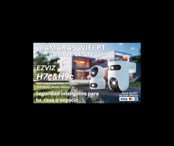 KIT DE CÁMARAS WIFI PT DOBLE LENTE EZVIZ – 1 INTERIOR + 1 EXTERIOR + 2 MICROSD 128GB | Es una solución de videovigilancia completa y fácil de instalar, ideal para proteger hogares, negocios y oficinas sin necesidad de DVR ni cableado complejo. Incluye 1 cámara interior y 1 cámara exterior con doble lente y movimiento PT (Pan/Tilt), además de 2 tarjetas MicroSD de 128GB, listas para grabar desde el primer día.