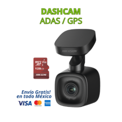 KIT CÁMARA MÓVIL DASH CAM HIKVISION F6 CON ADAS, GPS, G-SENSOR Y MICRO SD 128GB | Protege cada trayecto con una cámara móvil avanzada diseñada para seguridad vehicular inteligente. Es ideal para conductores particulares, flotillas, transporte privado y uso profesional.