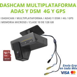 KIT DASHCAM STREAMAX KIT DE DASHCAM / MULTIPLATAFORMA / ADAS Y DSM INTEGRADO / SOPORTA 4G Y GPS + 1 MEMORIA MICRO SD 128GB.