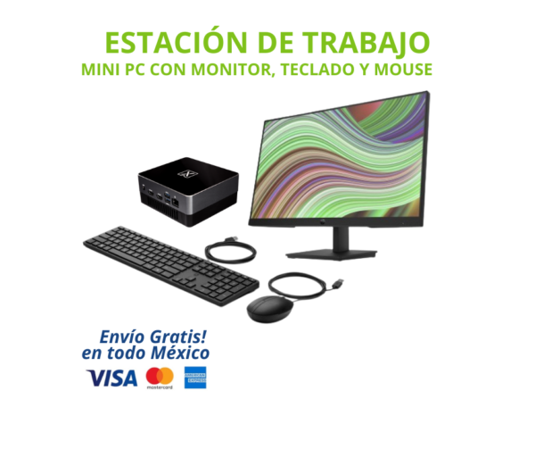 KIT MINI PC LANIX TITAN INTEL CORE I5 + MONITOR 23.8” FULL HD - 16GB RAM - 512GB SSD - WINDOWS 11 PRO | Solución completa y potente ideal para oficinas, negocios, home office, puntos de venta y centros educativos. Equipado con un procesador Intel Core i5, 16GB de memoria RAM y almacenamiento SSD de 512GB, este equipo garantiza un rendimiento rápido, estable y eficiente para multitarea, software administrativo y aplicaciones profesionales.