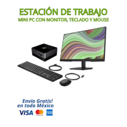 KIT MINI PC LANIX TITAN INTEL CORE I5 + MONITOR 23.8” FULL HD - 16GB RAM - 512GB SSD - WINDOWS 11 PRO | Solución completa y potente ideal para oficinas, negocios, home office, puntos de venta y centros educativos. Equipado con un procesador Intel Core i5, 16GB de memoria RAM y almacenamiento SSD de 512GB, este equipo garantiza un rendimiento rápido, estable y eficiente para multitarea, software administrativo y aplicaciones profesionales.